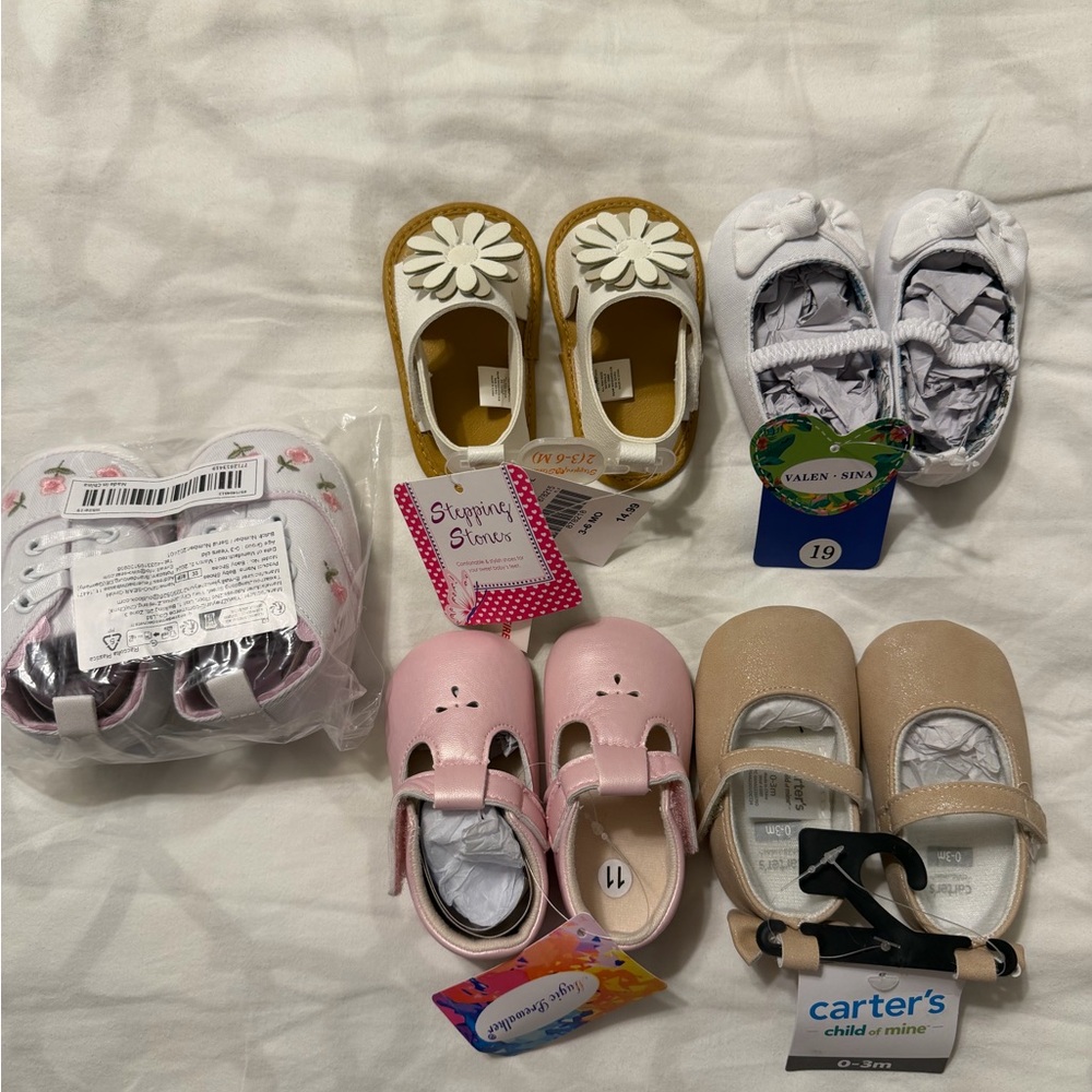 Baby Girl Shoe Lot